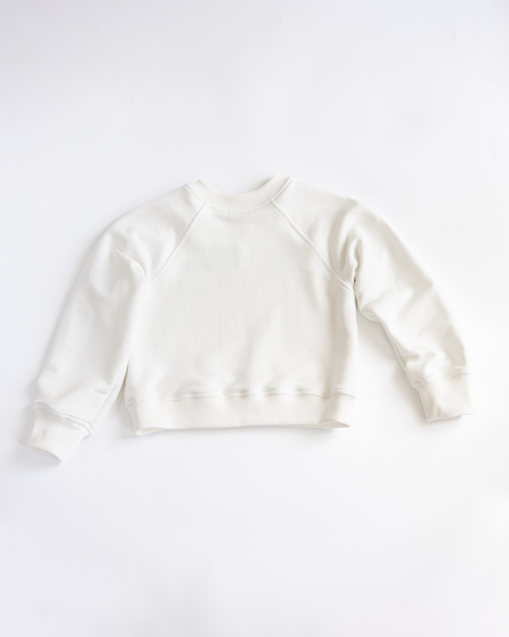 White boys sweatshirt plain back view - Tennis Fun Alwair Kids collection
