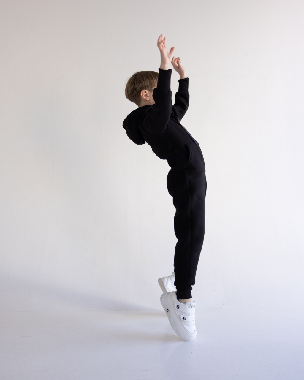 Jumpsuit Fleece for Kids Black Alwair Kids