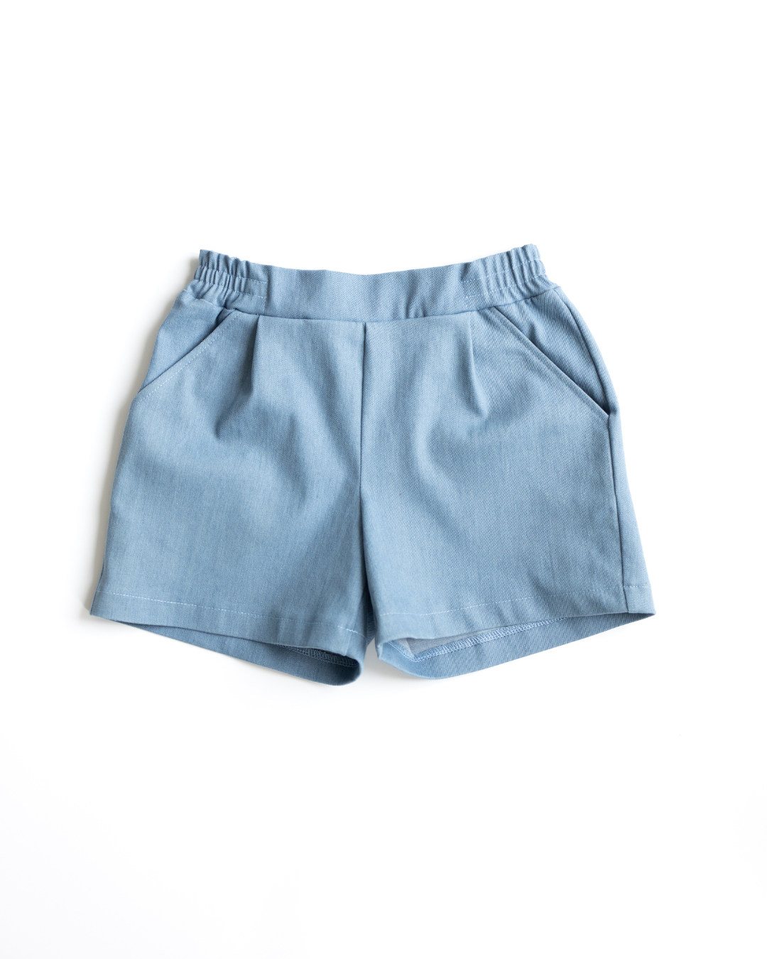 Light blue denim shorts for girls summer set