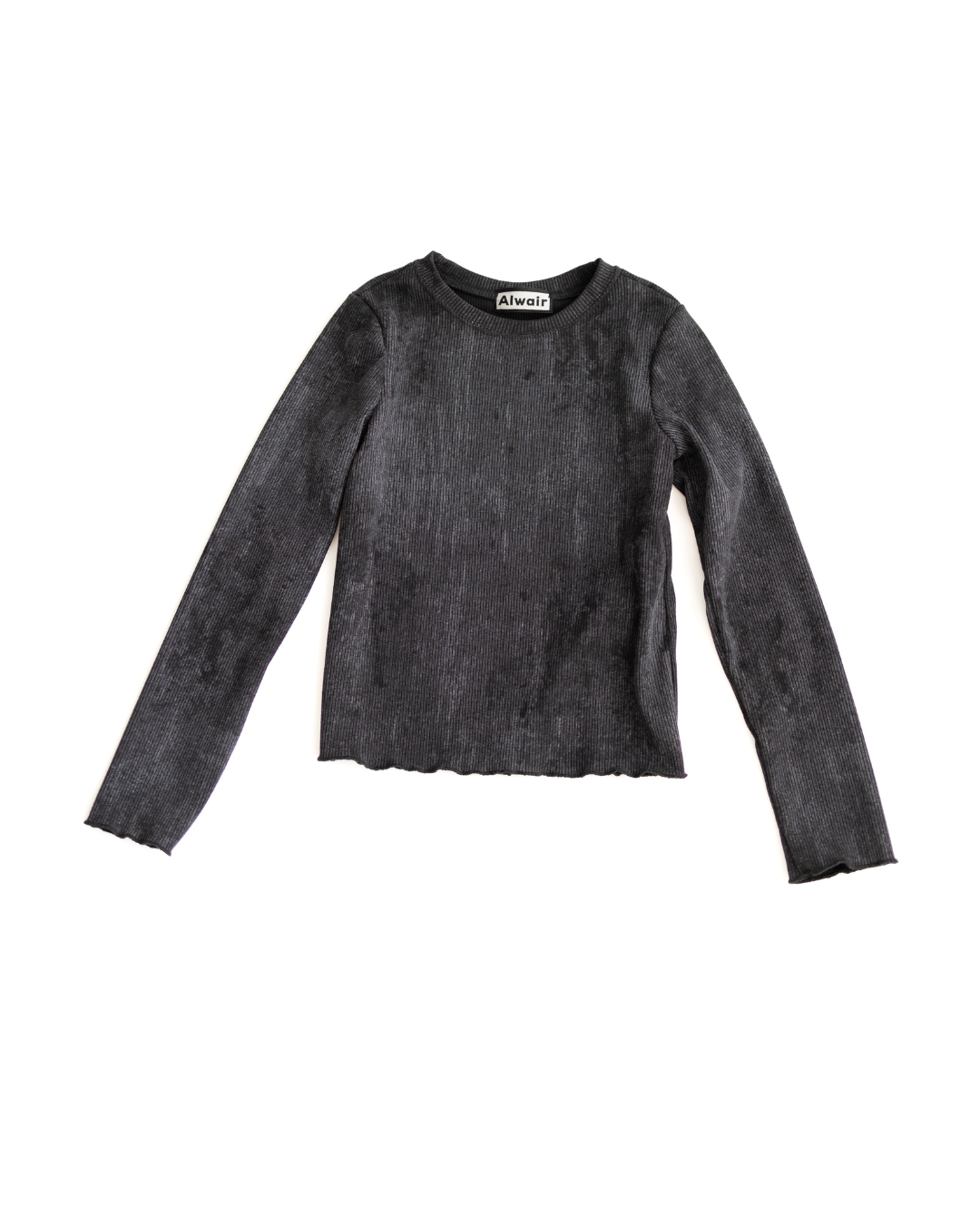 Long Sleeve Sunny Ember Ribbed Cotton Top for Girls Alwair Kids