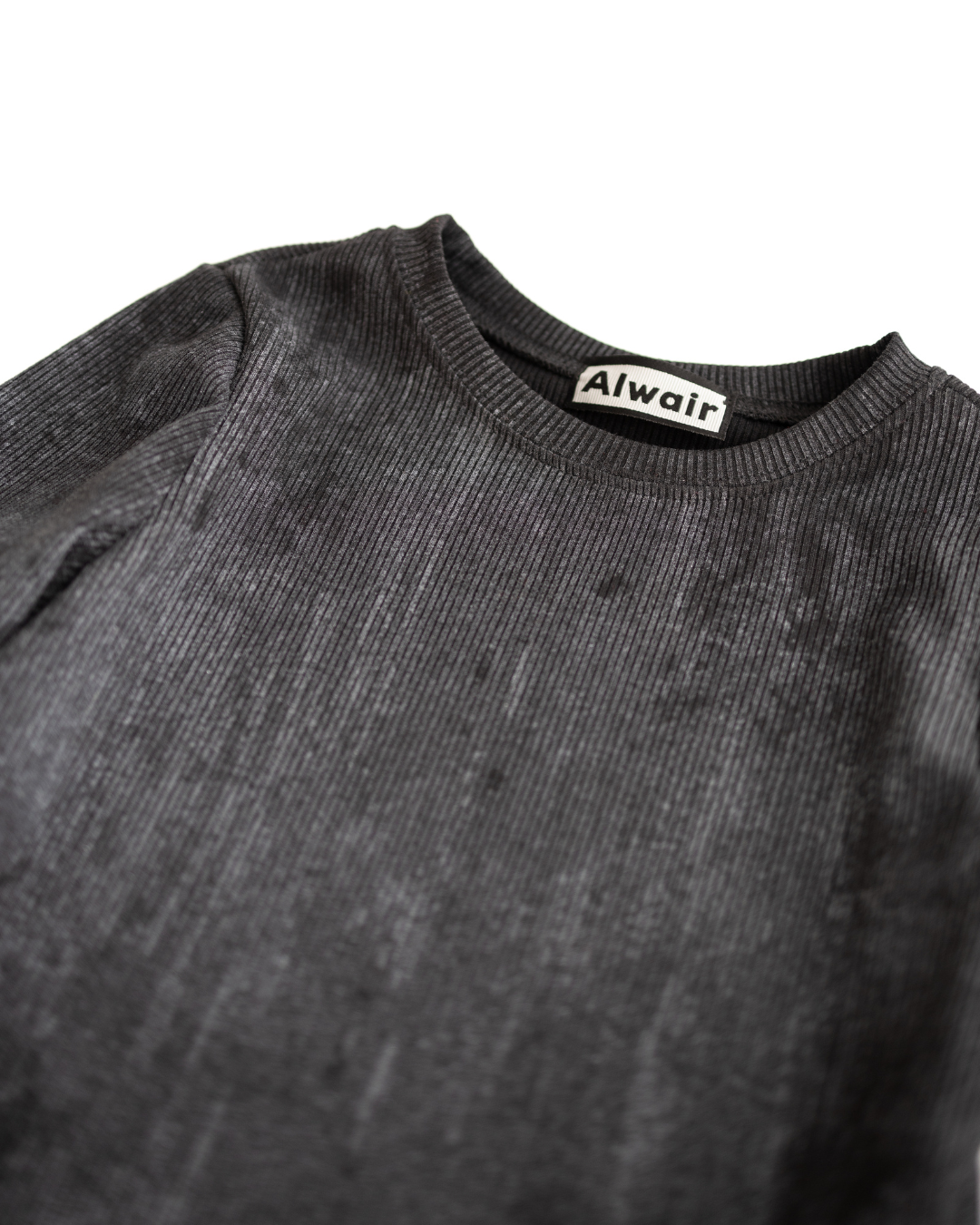 Long Sleeve Sunny Ember Ribbed Cotton Top for Girls Alwair Kids