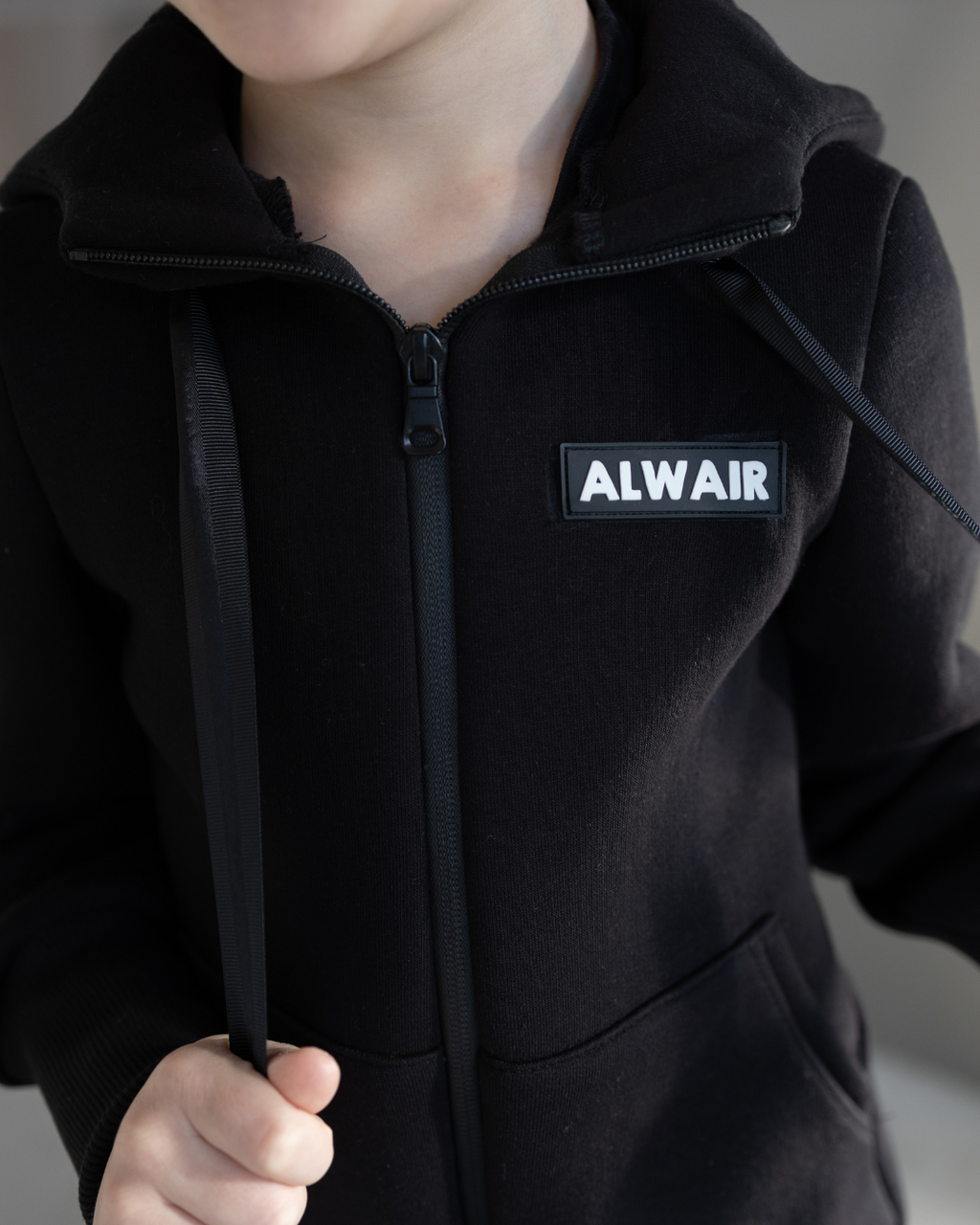 Jumpsuit Fleece for Kids Black Alwair Kids