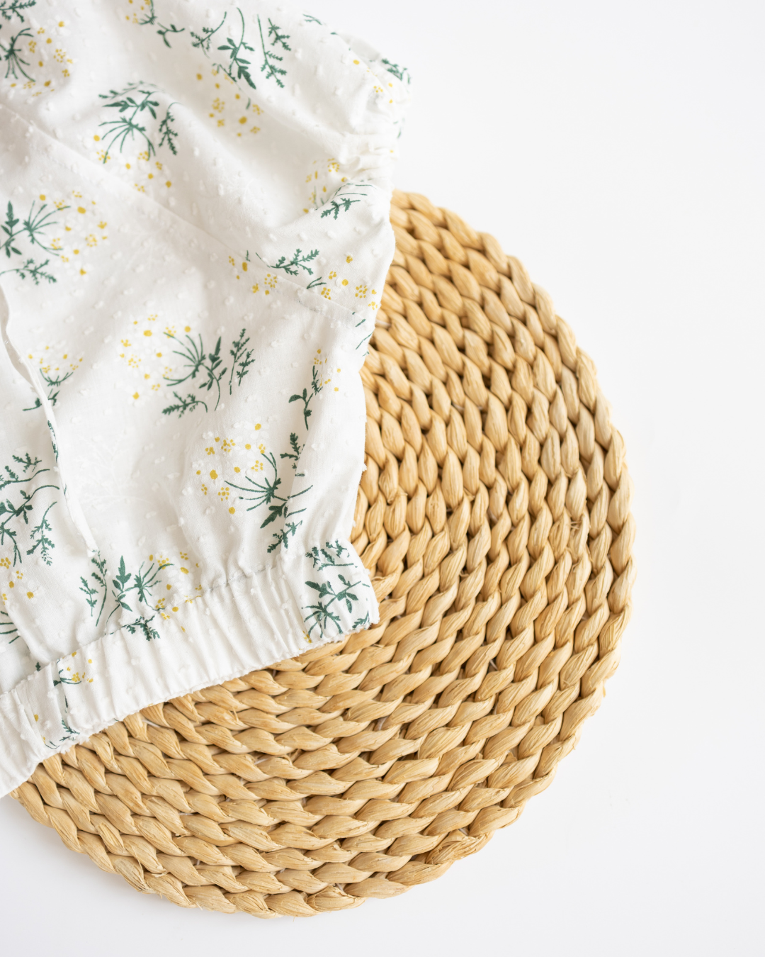 Close-up of elastic hem on girls’ top by Alwair Kids