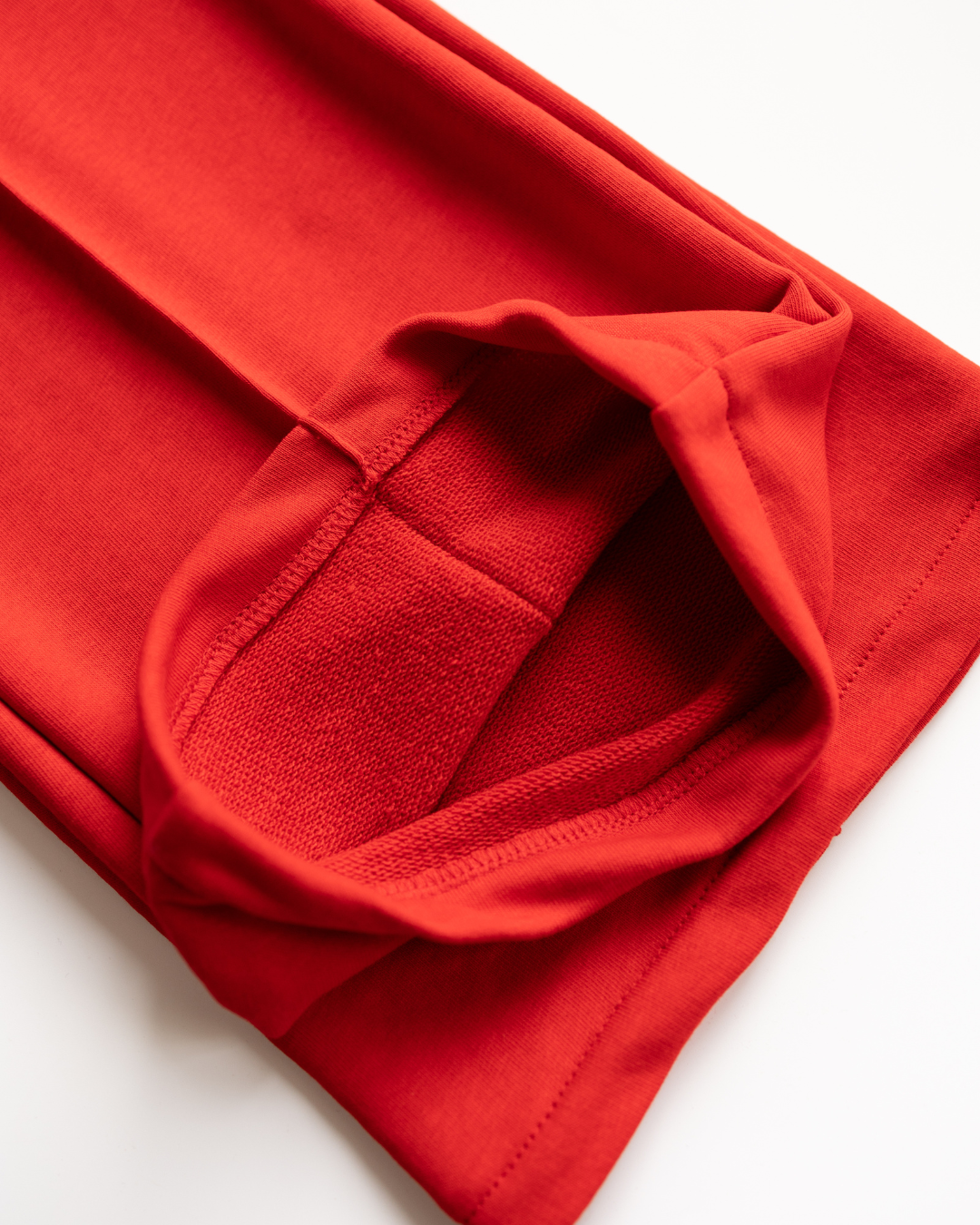 Inside view of cuff - red DIANA pants