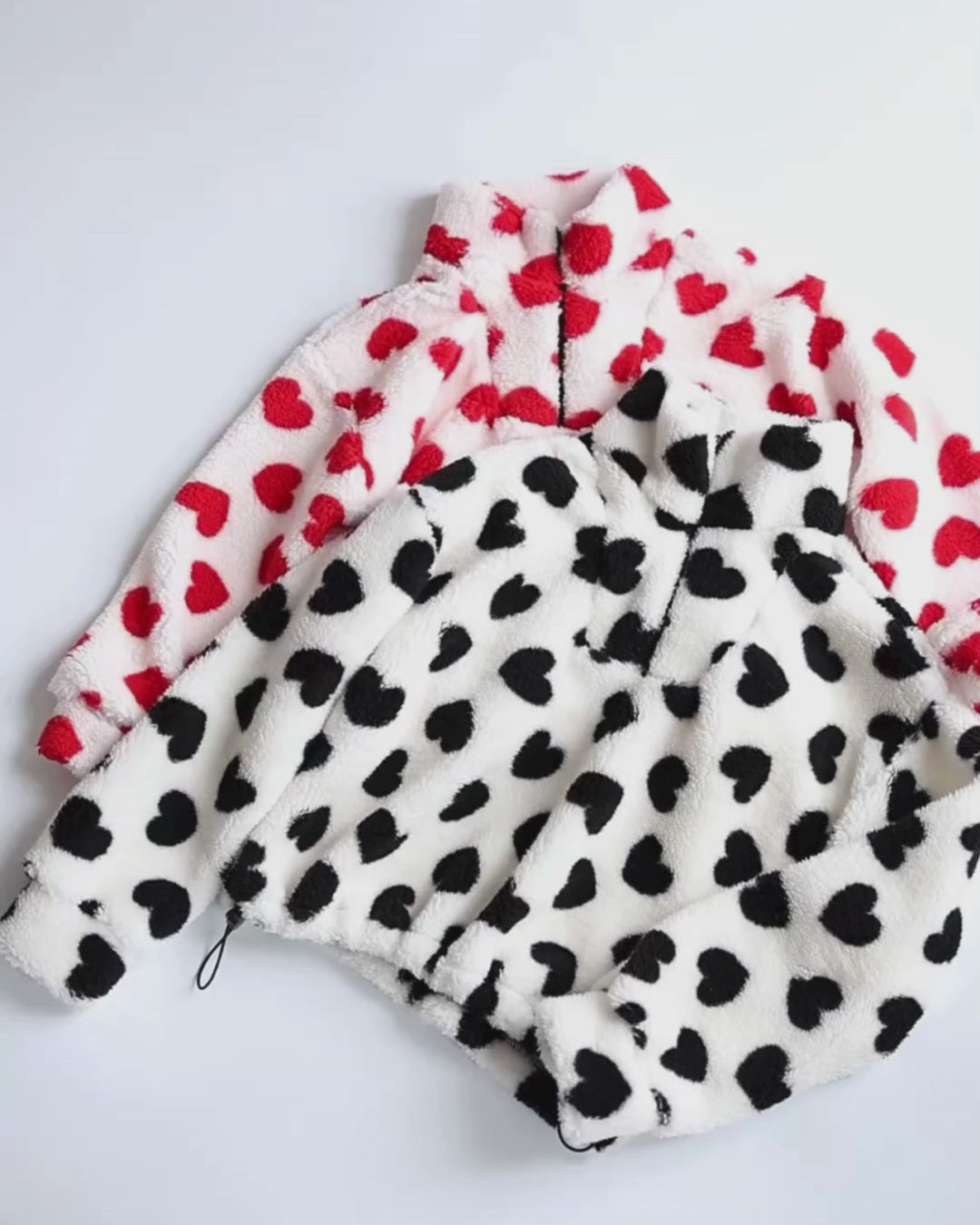 Soft fleece heart print pullover demo – cozy kidswear by Alwair Kids