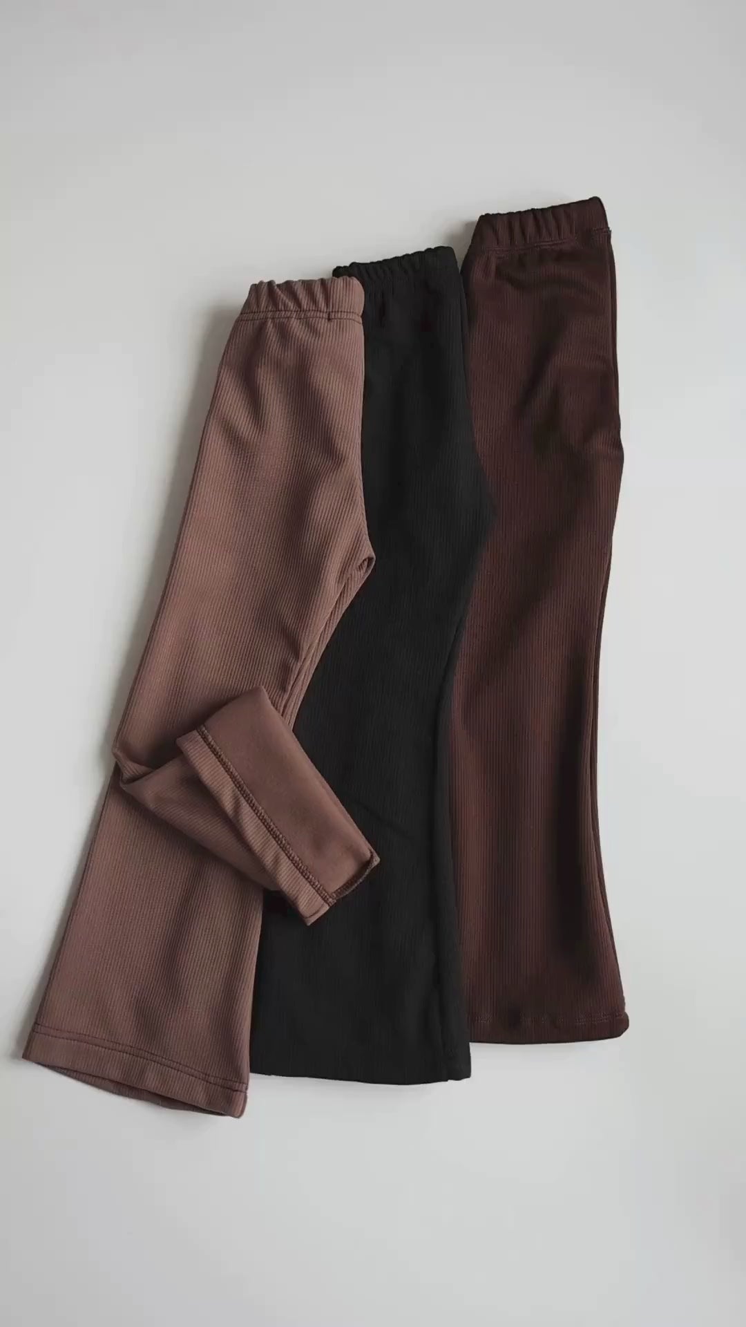Stylish ribbed leggings for kids by Alwair Kids in action — comfortable fit, stretch fabric, and ideal for everyday movement